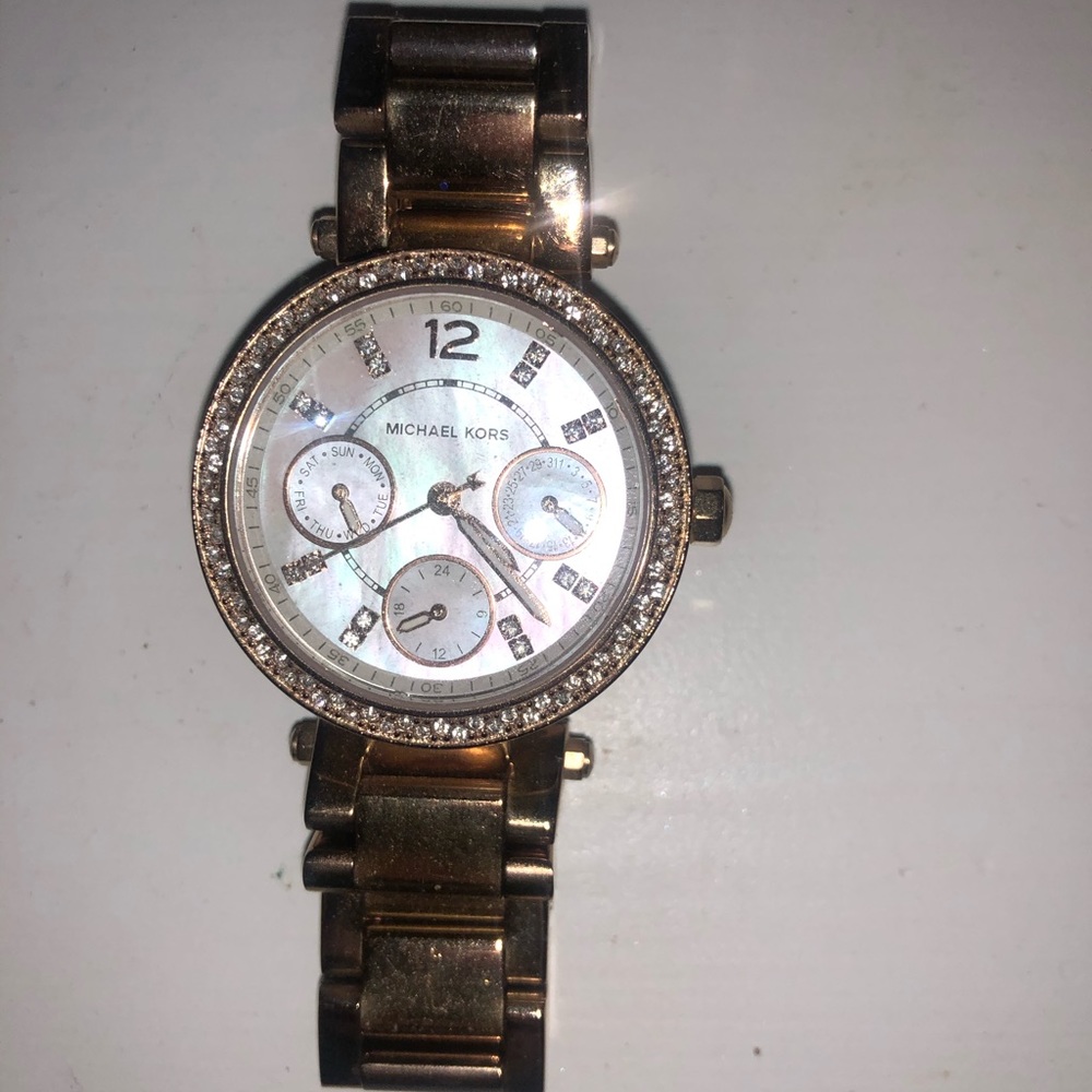 Rose gold Michael Kors womens watch